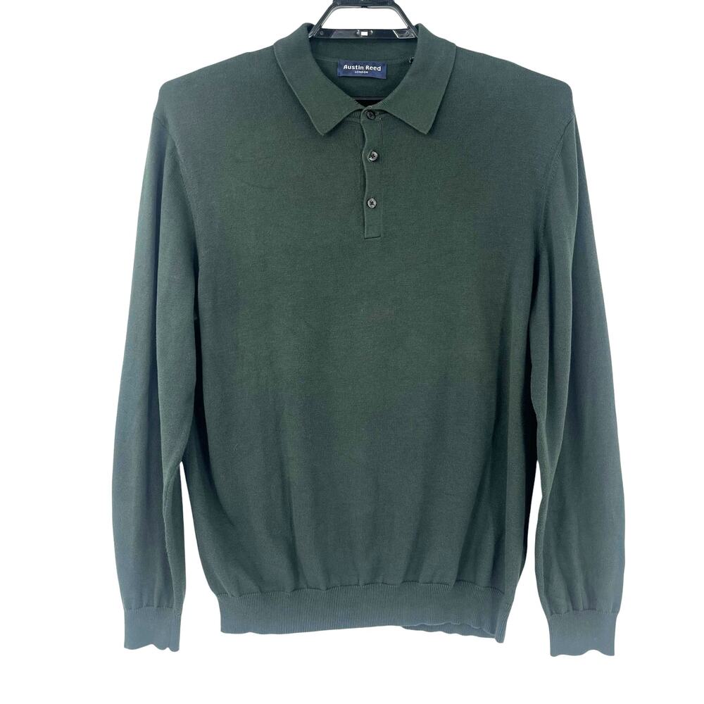 Vtg Y2K Austin Reed Polo Mens Sweater Sz Large Preppy Heritage Quiet Luxury 90s
